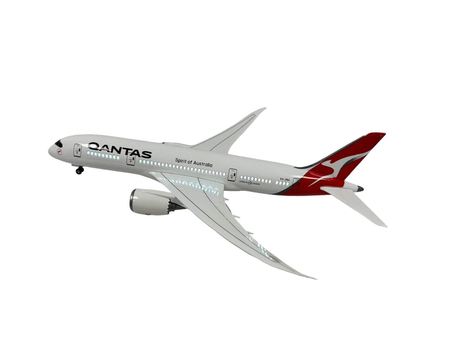Model Plane Aircraft Large Scale Qantas 787 Premium Airplane Lights Gift Decor - Chame LTD