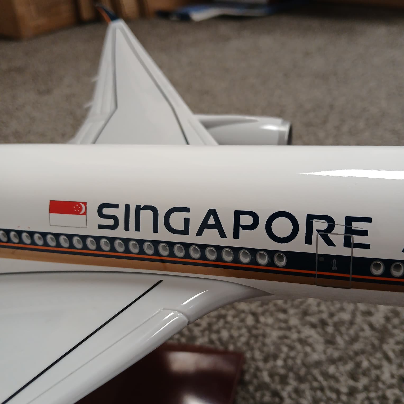 Singapore Airlines Airbus A350 Model Aircraft Large Display Plane