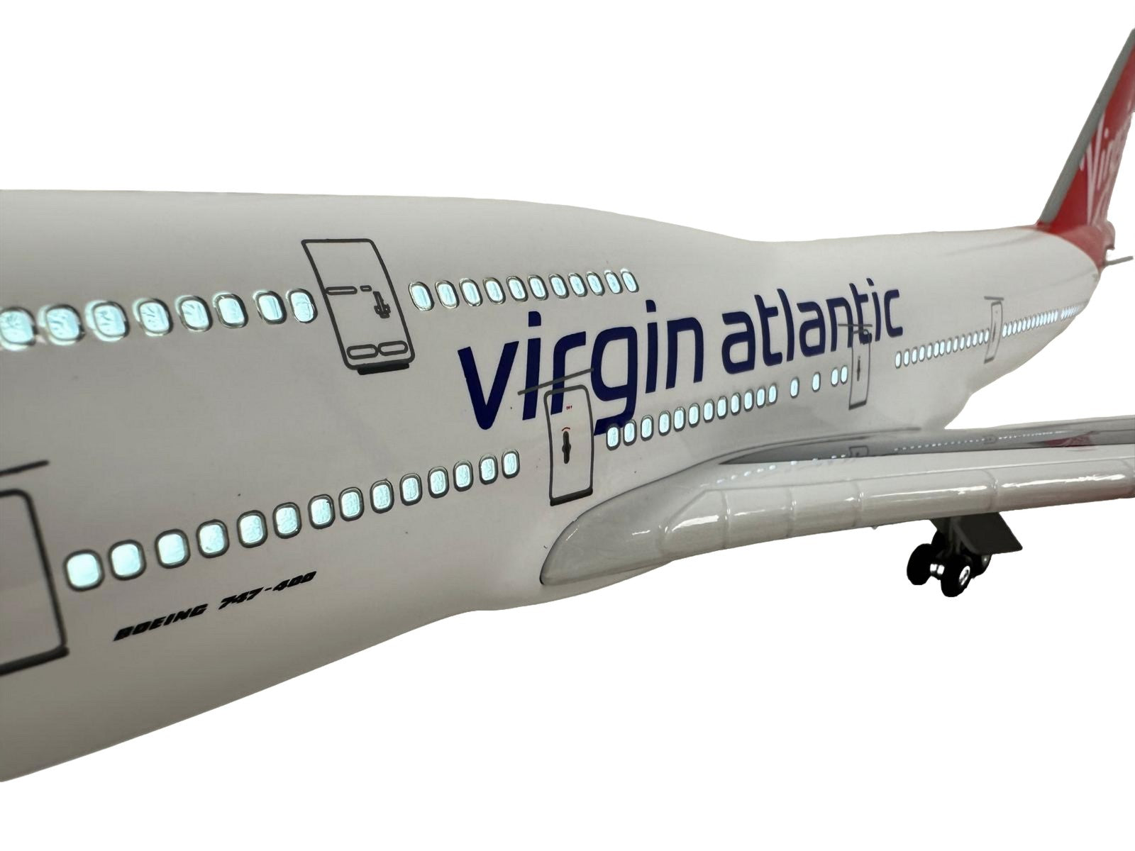 747 Boeing Model Plane Premium Large Scale Ideal Gift Working Lights - Chame LTD
