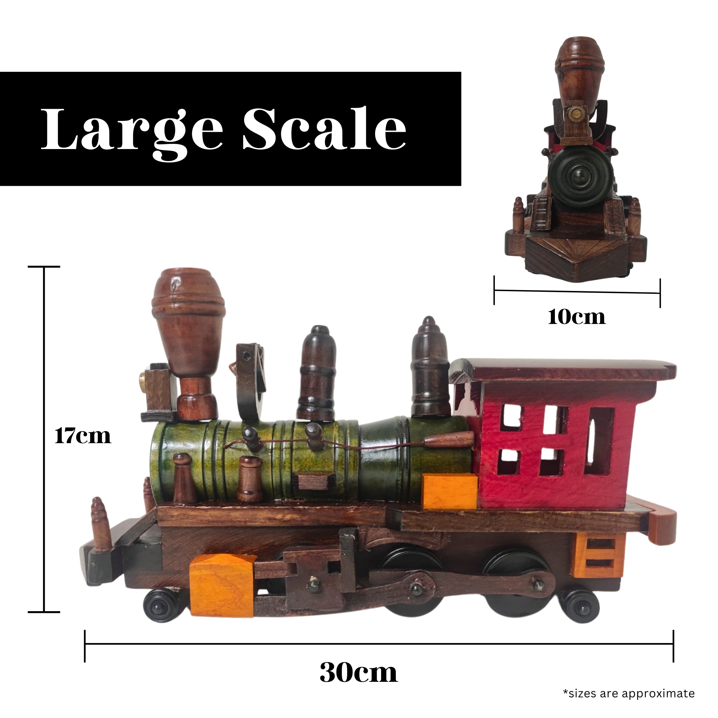Heritage Train Wooden Model Hand Made - Chame LTD