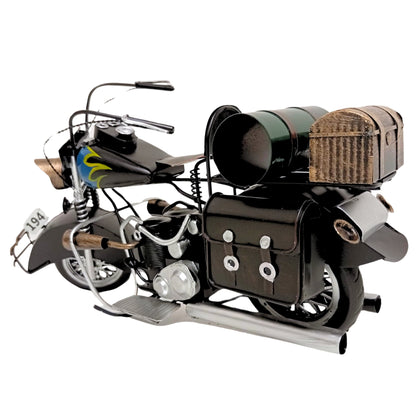 Large Assembled Motorcycle Model | Vintage Motorbike Display Piece | Home or Office