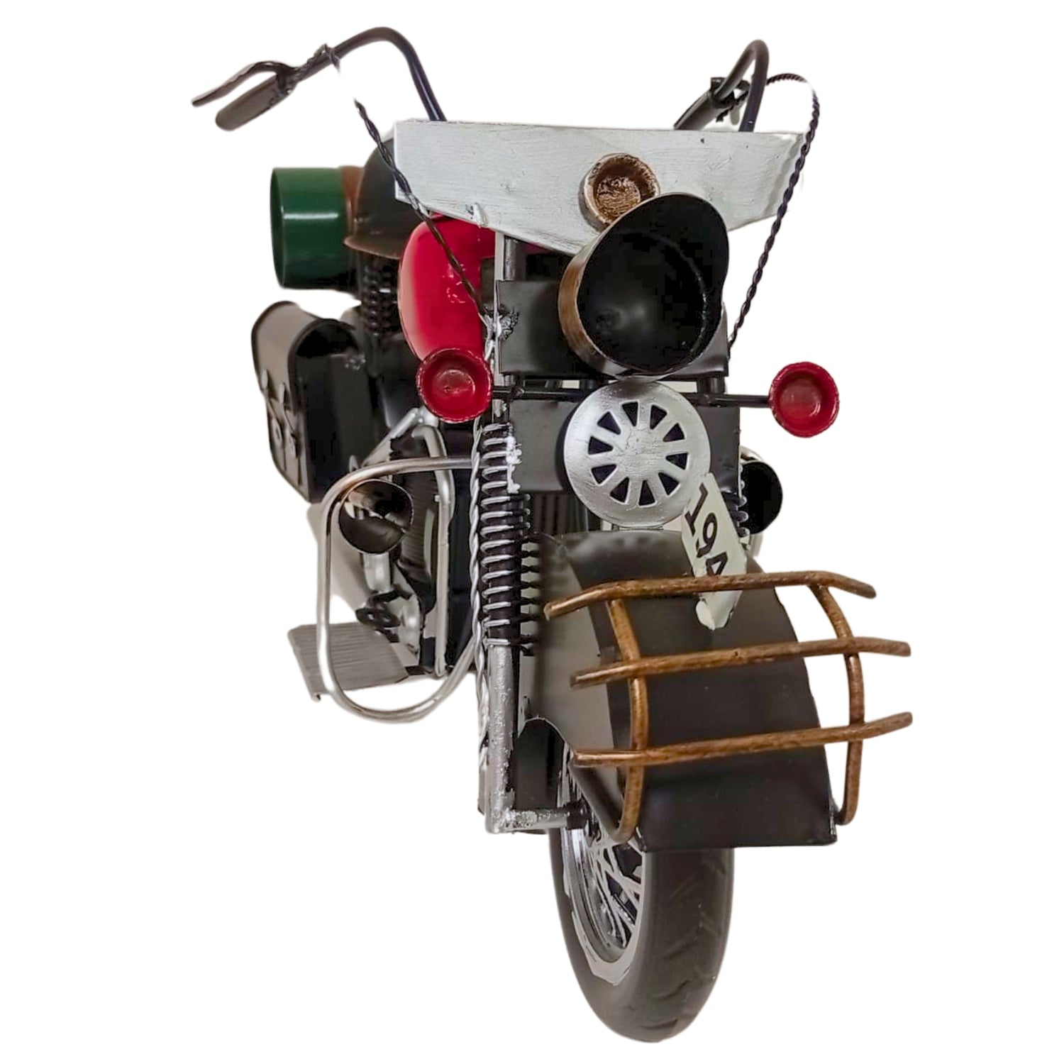 Large Assembled Motorcycle Model | Vintage Motorbike Display Piece | Home or Office
