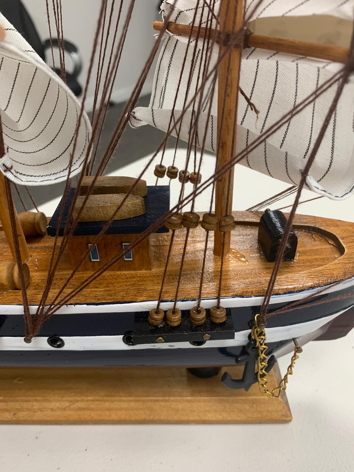 Confection Wooden Tall Ship 1M Model 50cm Nautical Sailing Display