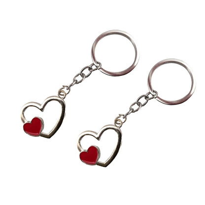 Heart Keychains Gifts for lovers, mum dad, party bag fillers 12 Pack