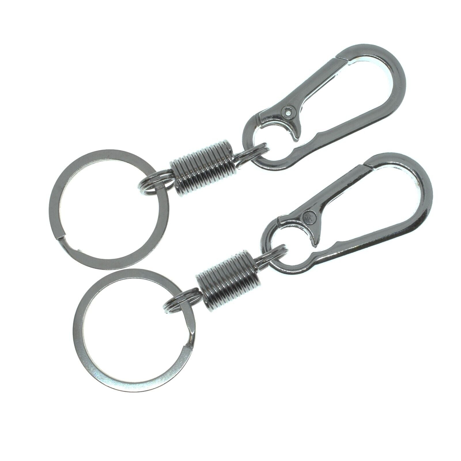 12 x Key Chain Keychain Key Ring Strong Spring Carabiner Clip Hook