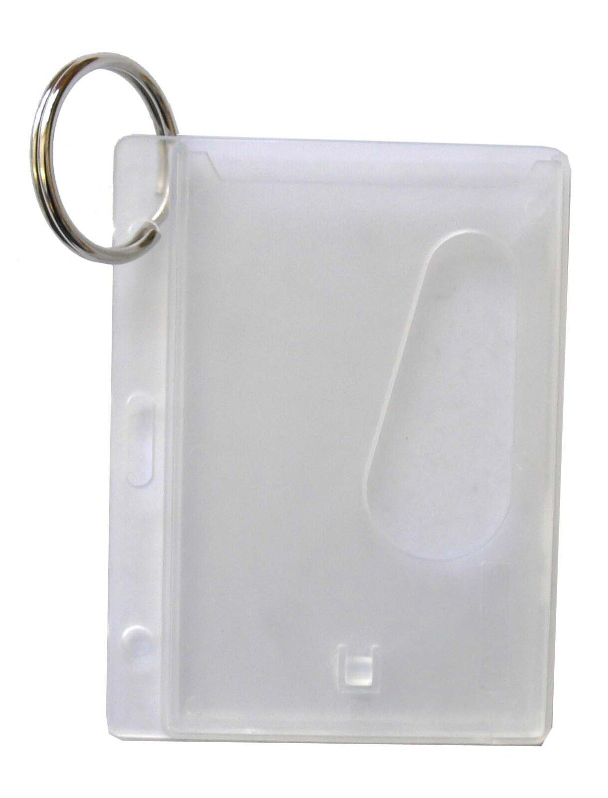 12 Pcs Clear Landscape ID Card Holders Office, Conference, Open Badge Protectors