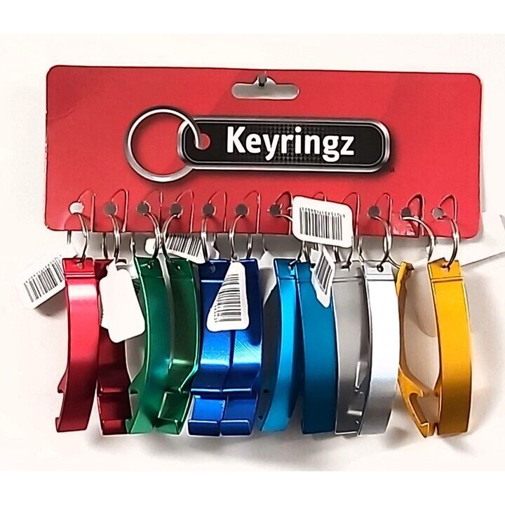 12x Aluminum Bottle Opener Keyring - Cool Mum Dad Gift Can Opener Beer Soda