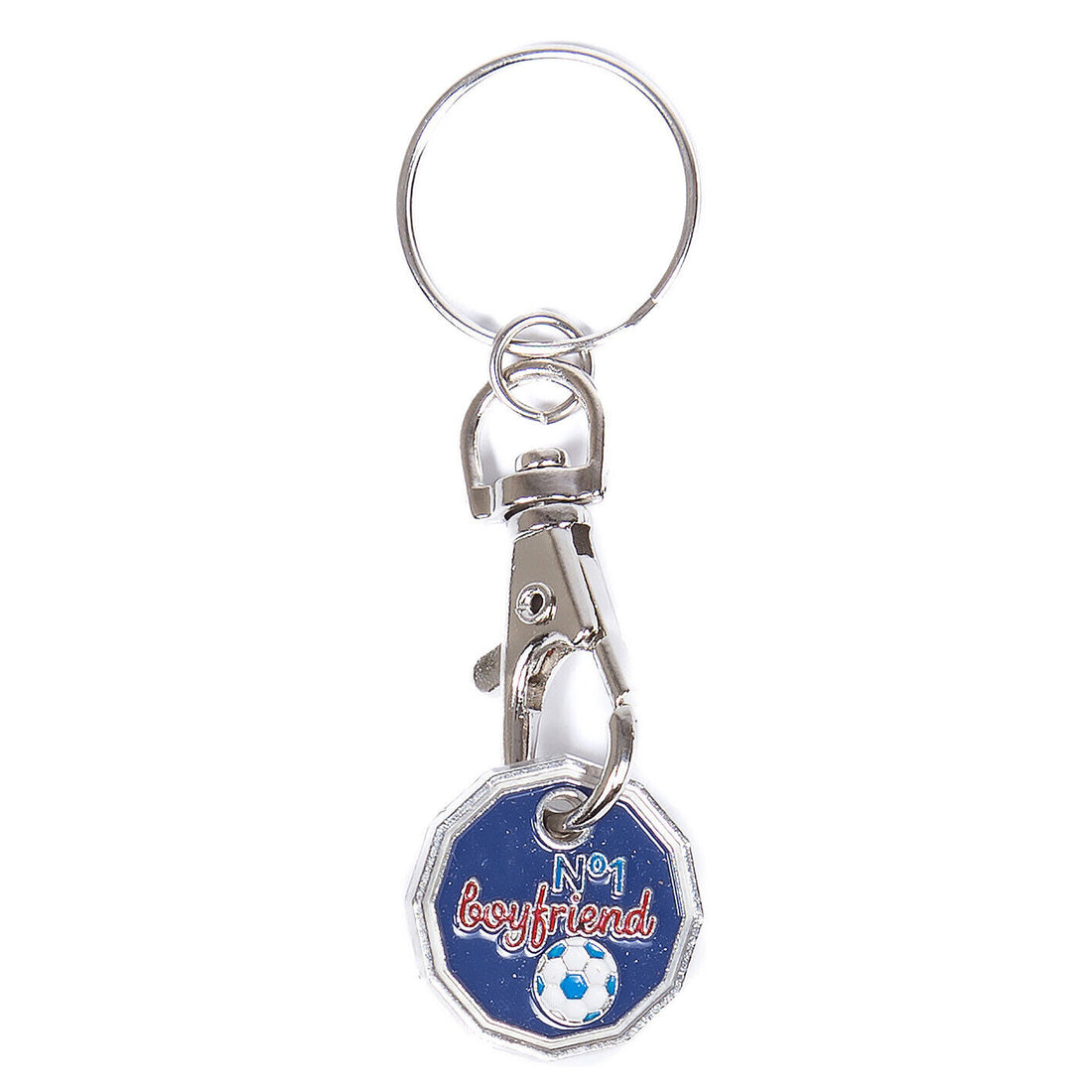 12 Pack Trolley Token Key Ring - Compatible with £1 Coin, Durable Keychain Fob