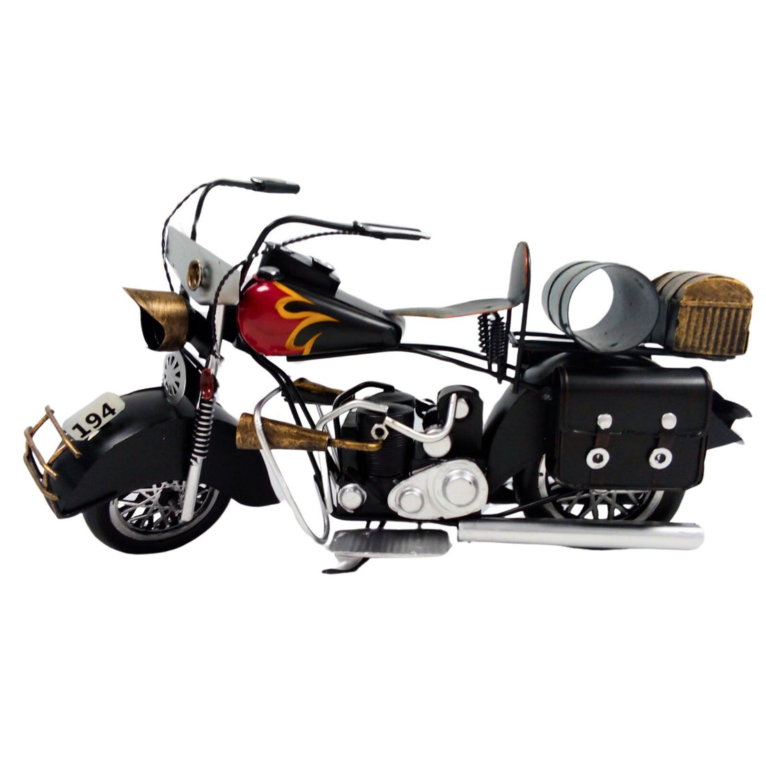 Large Assembled Motorcycle Model | Vintage Motorbike Display Piece | Home or Office