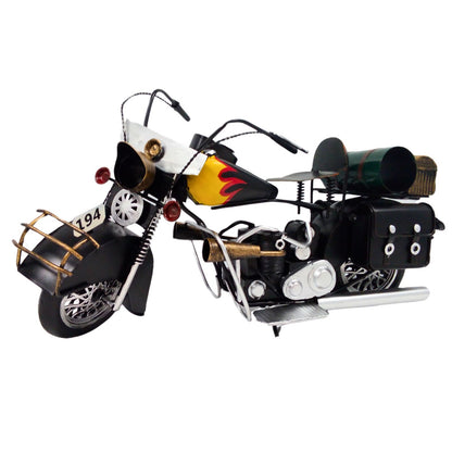 Large Assembled Motorcycle Model | Vintage Motorbike Display Piece | Home or Office