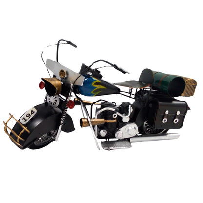 Large Assembled Motorcycle Model | Vintage Motorbike Display Piece | Home or Office