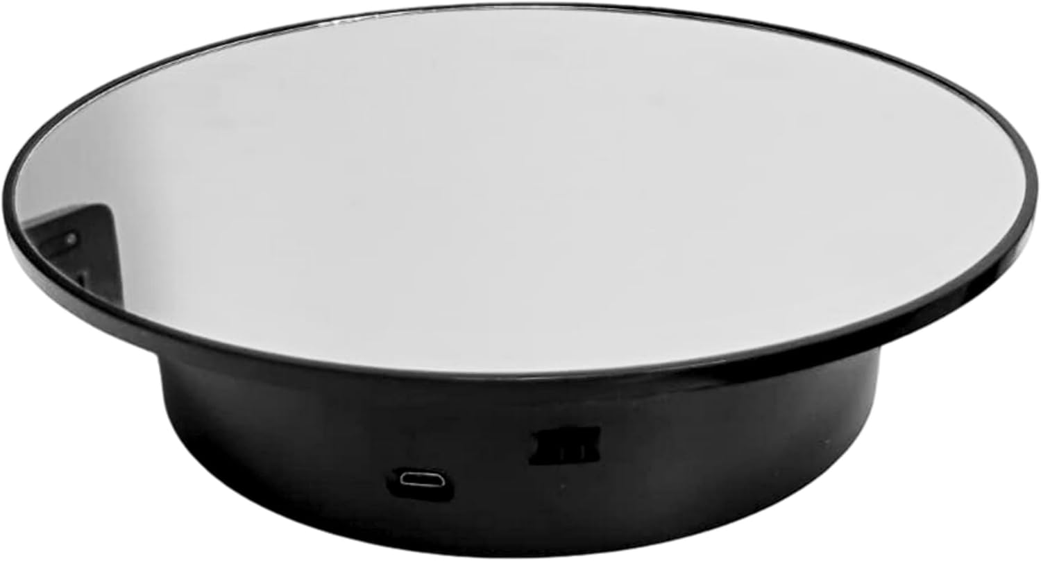 360° Rotating Display Stand – Mirror Turntable (14cm / 20cm)
