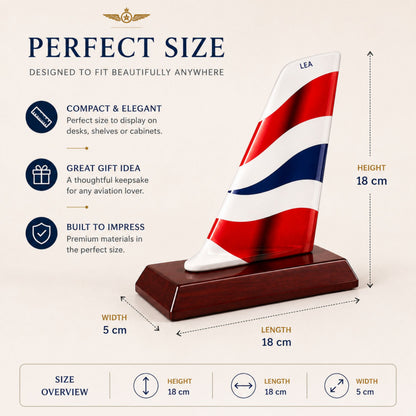 Personalised British Airways BA A380 Fin Tail Plane Aviation Gift