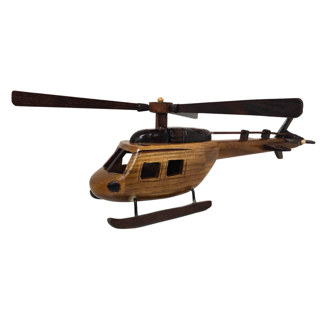 Aero Range Model Helicopter Handcrafted Wooden Vintage - Chame LTD