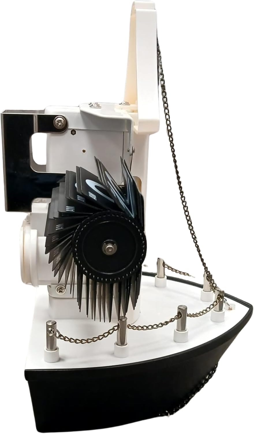 Ship Deck Flip Clock Wall Hanging Retro Nautical with Automatic Flip Panels AM PM Display Decorative Boat Style Desk Shelf Timepiece blue black (Black)