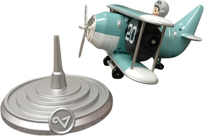 Authentic R &amp; M Retro Airplane Flip Clock Toy Style Vintage Aircraft Desk Clock