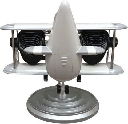 Authentic R &amp; M Retro Airplane Flip Clock Toy Style Vintage Aircraft Desk Clock