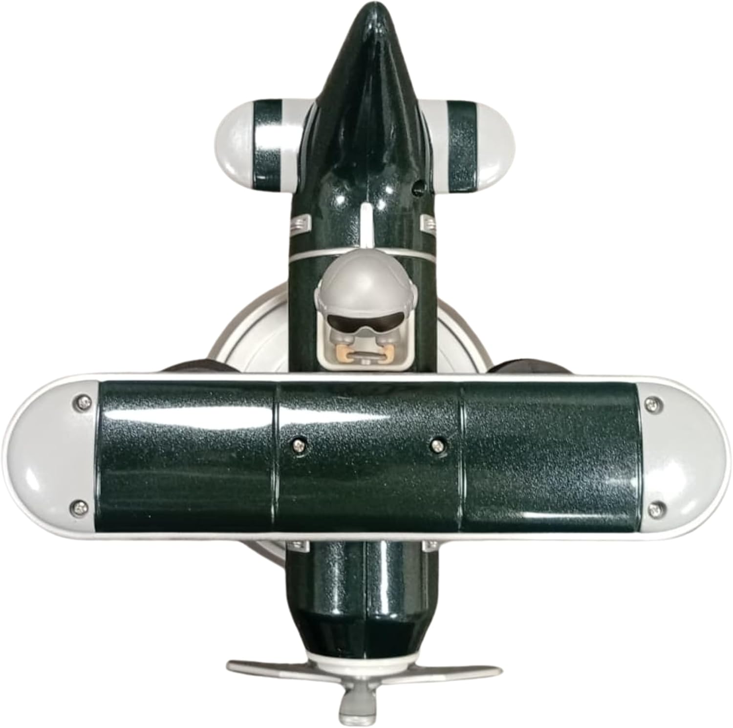 Authentic R &amp; M Retro Airplane Flip Clock Toy Style Vintage Aircraft Desk Clock