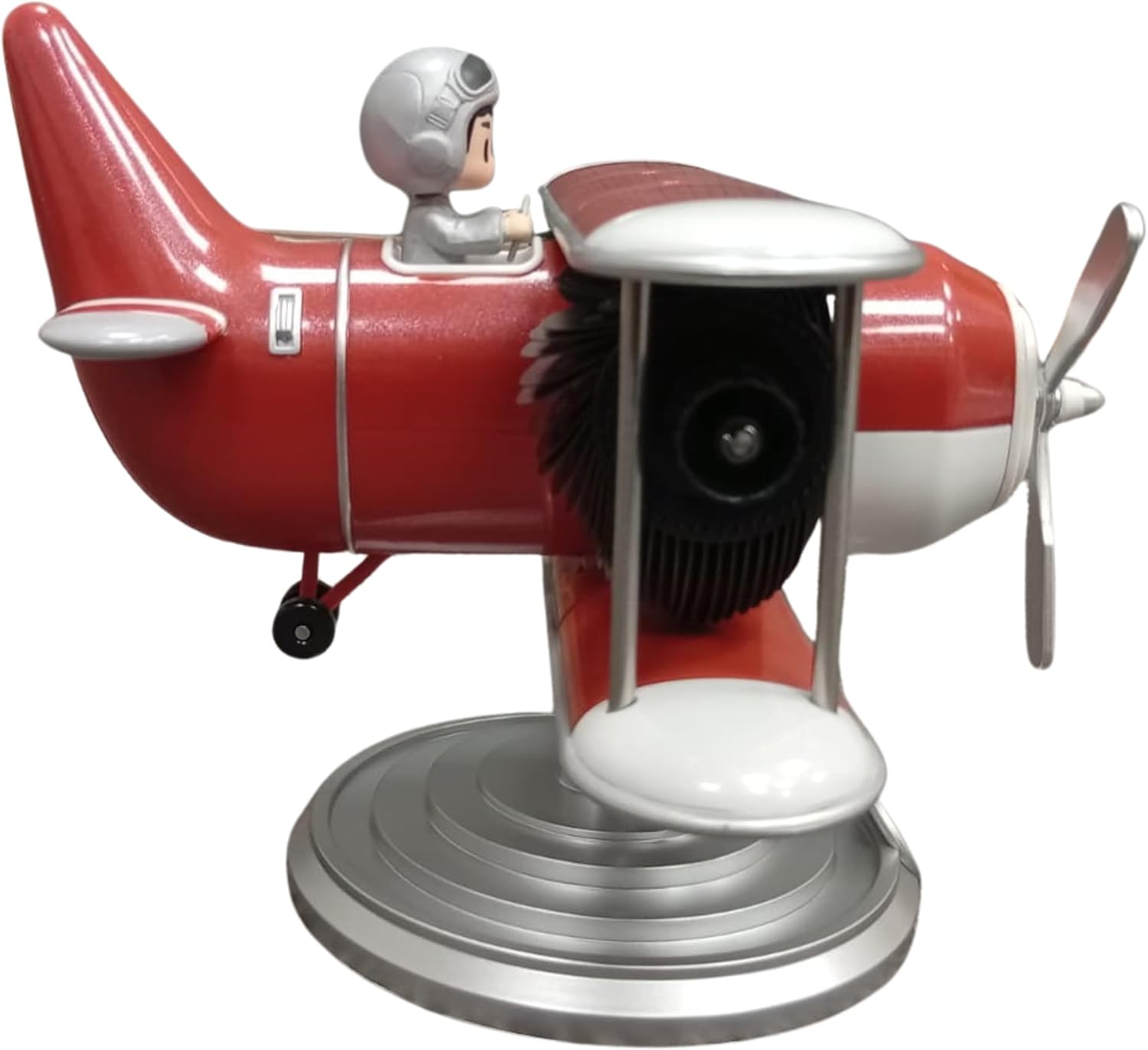 Authentic R &amp; M Retro Airplane Flip Clock Toy Style Vintage Aircraft Desk Clock