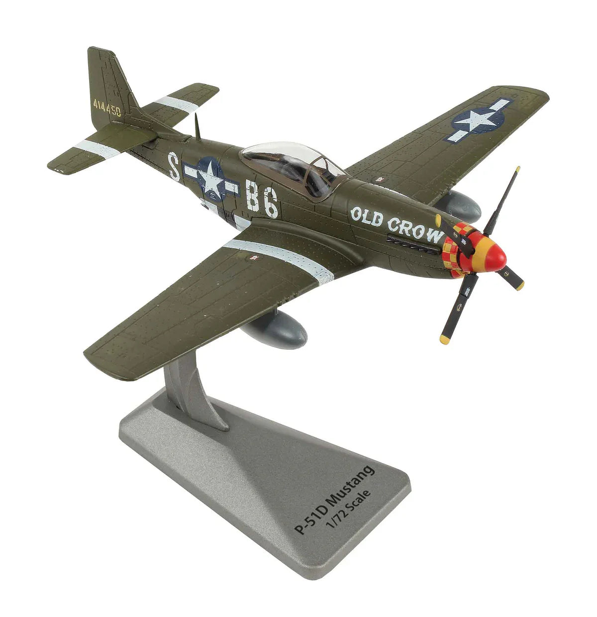1:72 P-51D Mustang Old Crow Diecast Model – WWII Fighter Aircraft Replica