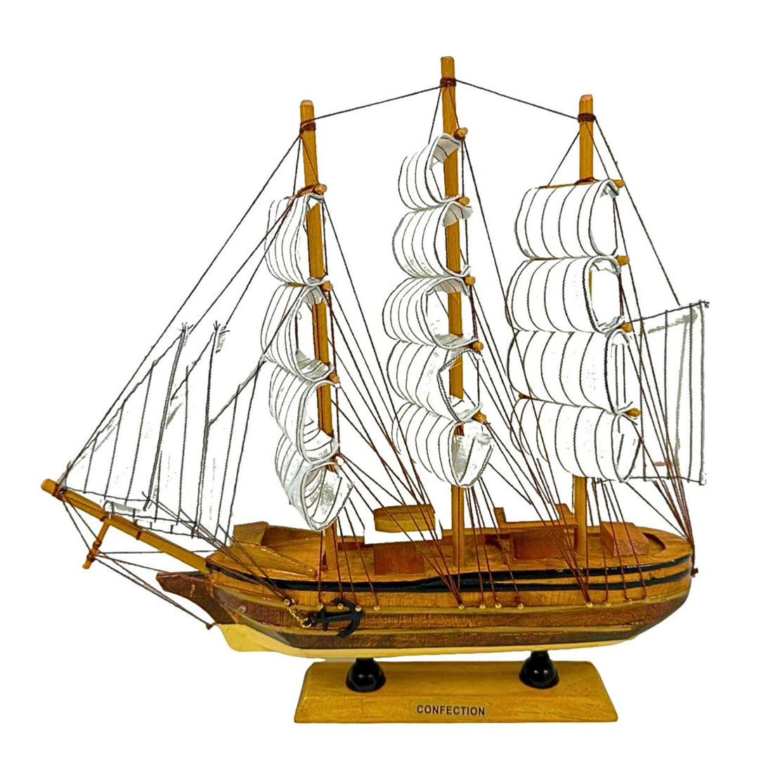 Handmade Confection Ship Model - 32cm x 32cm - Decor Gift