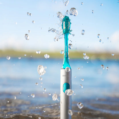 Compact travel toothbrush packed for carry-on luggage use