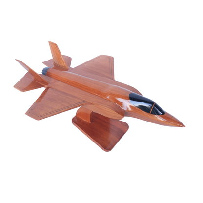 F-35B Lightning Wooden Plane Model | Handcrafted Jet Chame Online UK