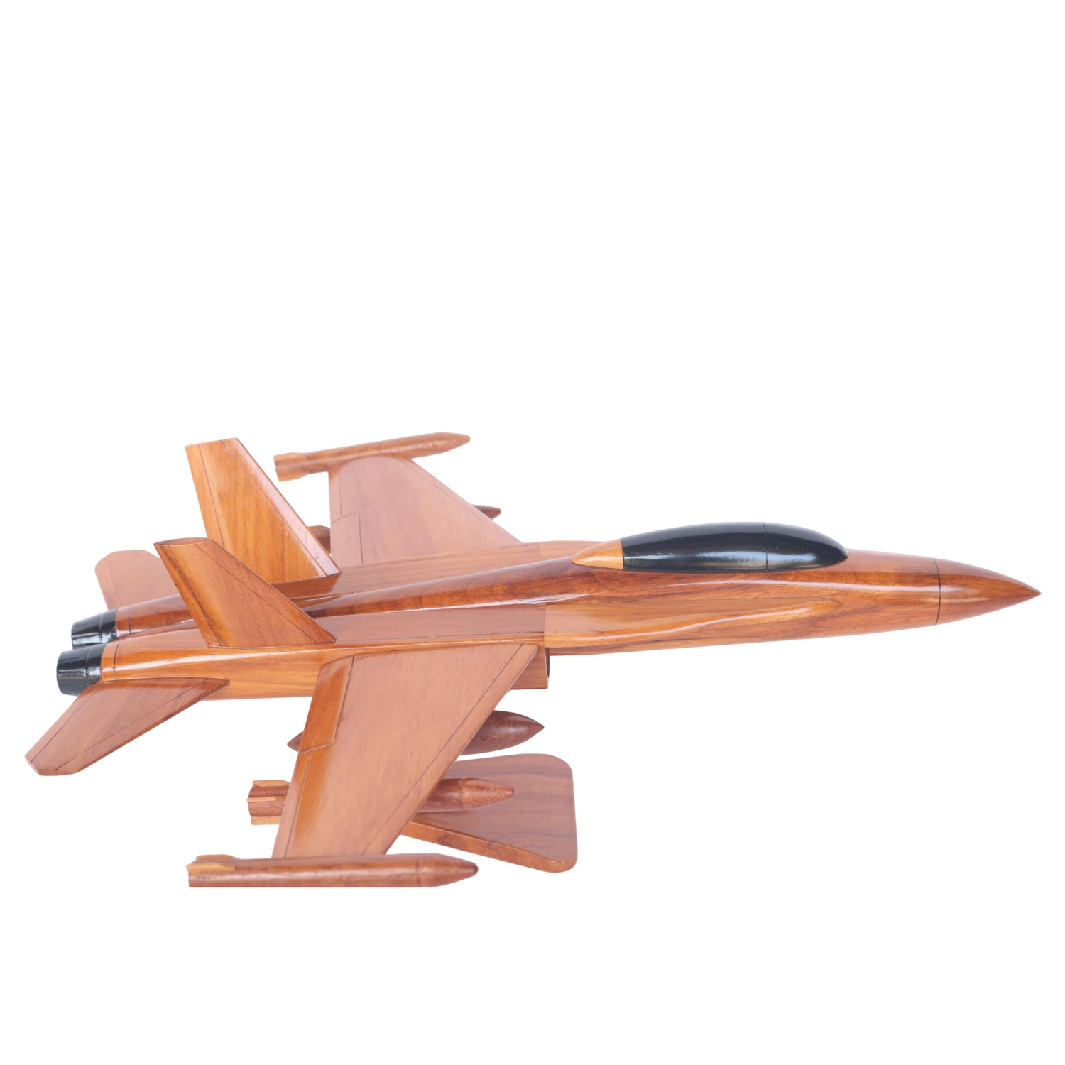 F-18 Super Hornet Wooden Plane Model | Handcrafted Jet UK