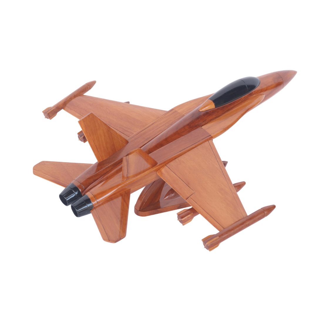 F-18 Super Hornet Wooden Plane Model | Handcrafted Jet UK