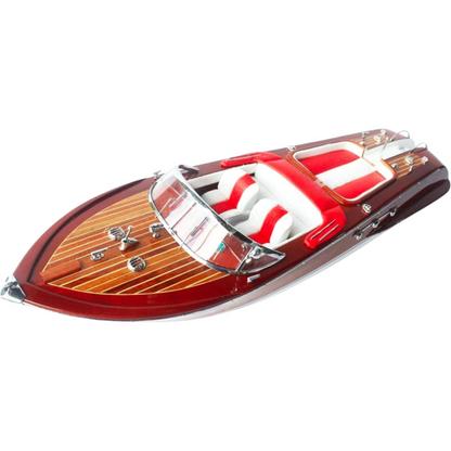 Handcrafted Riva Aquarama Wooden Speed Boat Model – Large Luxury Display (67cm)