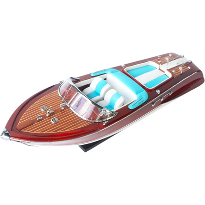 Handcrafted Riva Aquarama Wooden Speed Boat Model – Large Luxury Display (67cm)