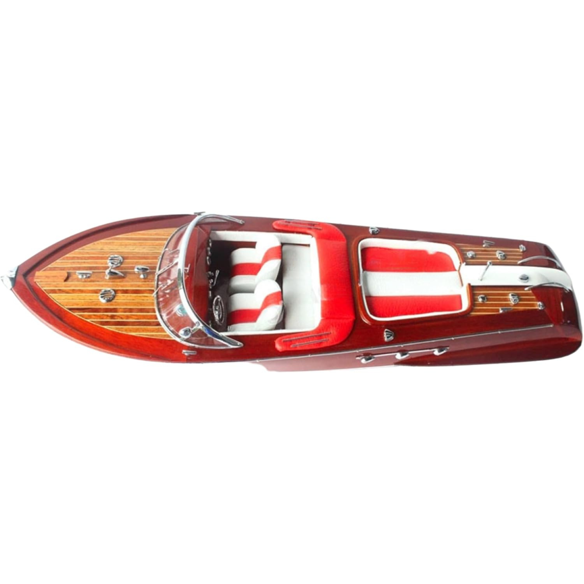 Handcrafted Riva Aquarama Wooden Speed Boat Model – Large Luxury Display (67cm)
