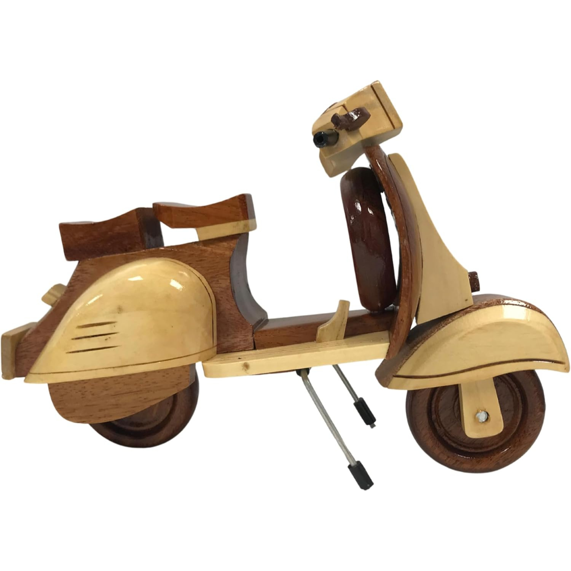 Handmade Wooden Vespa Model – Retro Scooter Decor for Home or Office | Vintage M