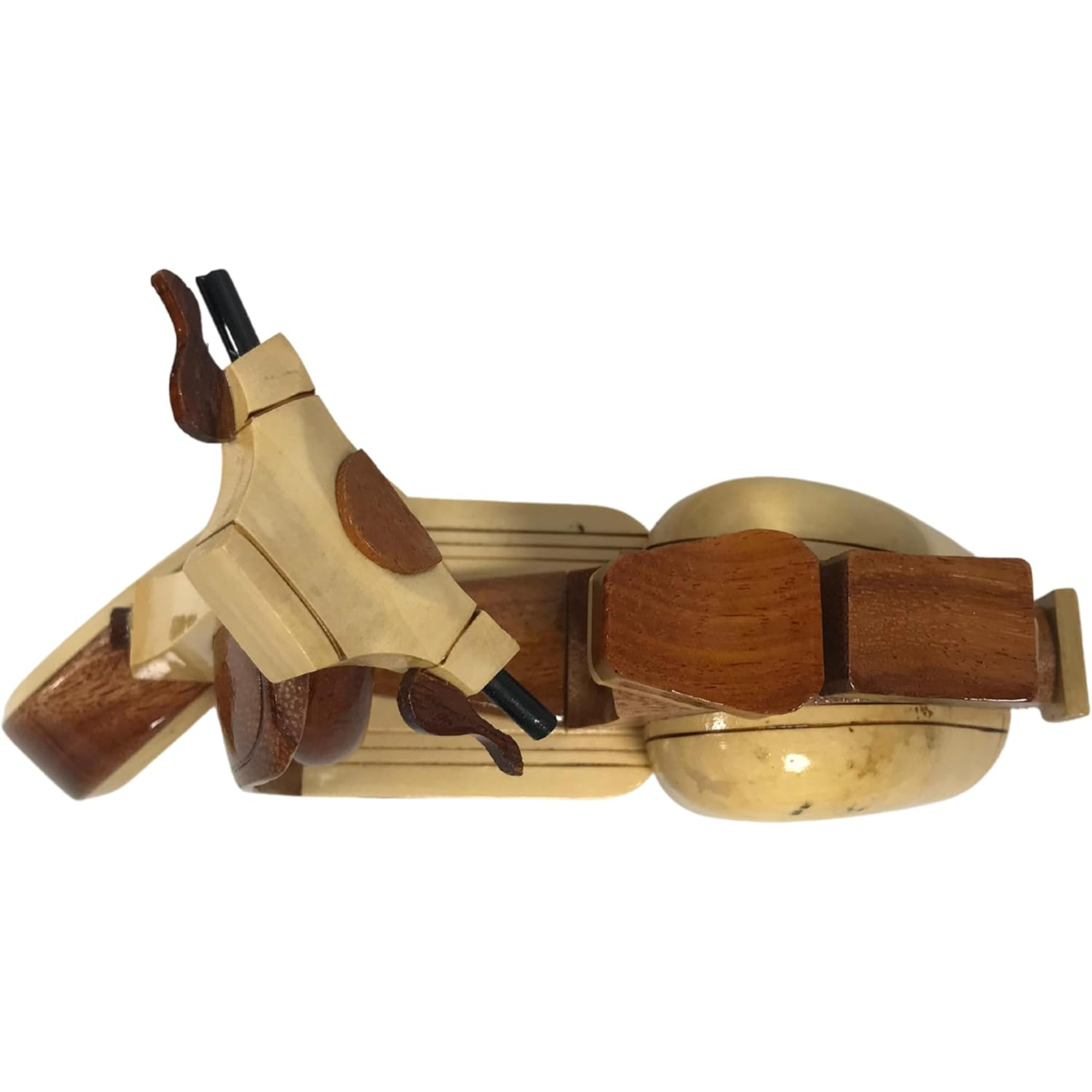 Handmade Wooden Vespa Model – Retro Scooter Decor for Home or Office | Vintage M