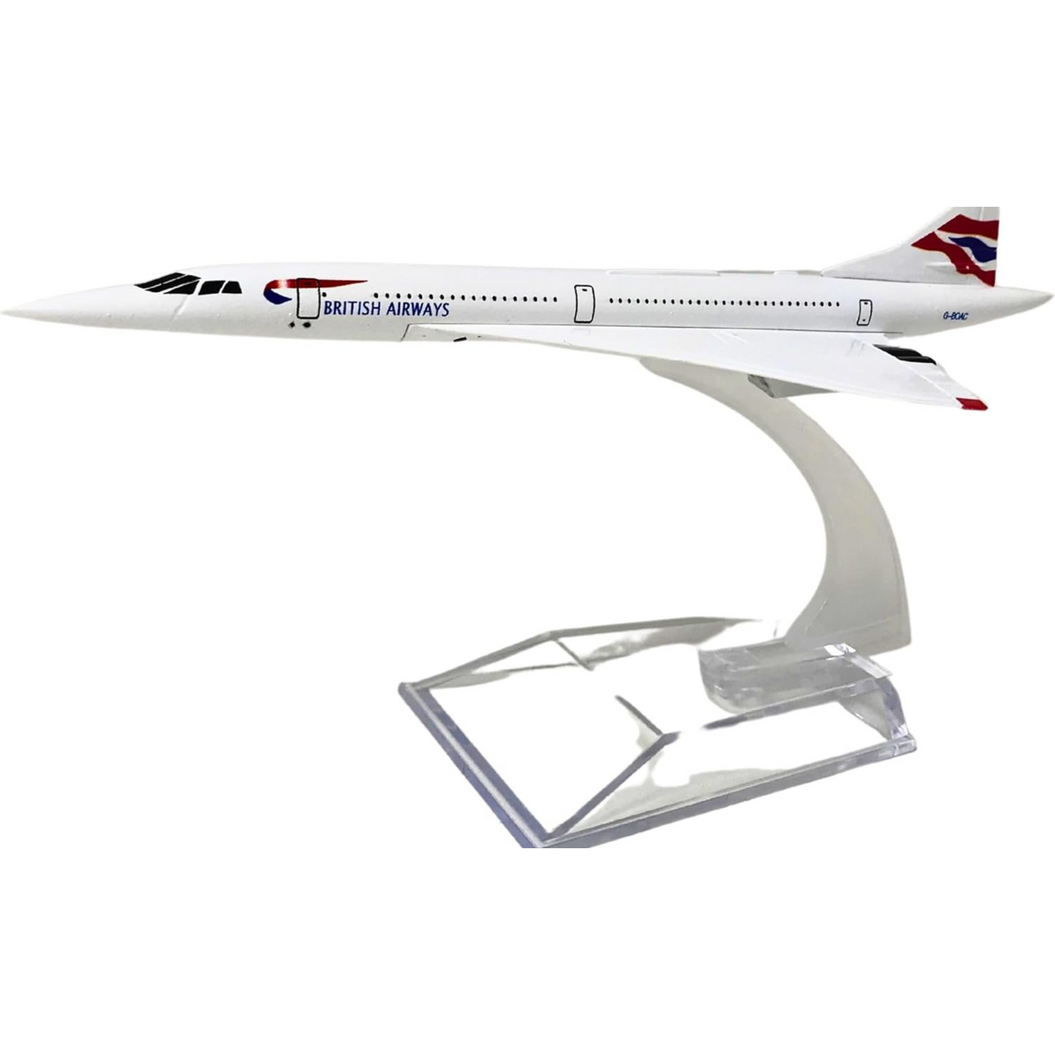 Authentic R &amp; M Concorde Model Mini Jet Replica with Stand | Aviation Gift for A