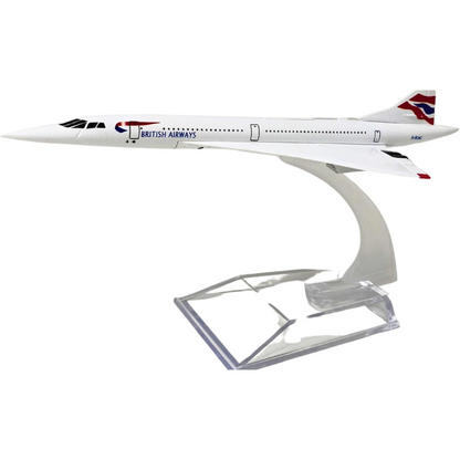 Authentic R &amp; M Concorde Model Mini Jet Replica with Stand | Aviation Gift for A