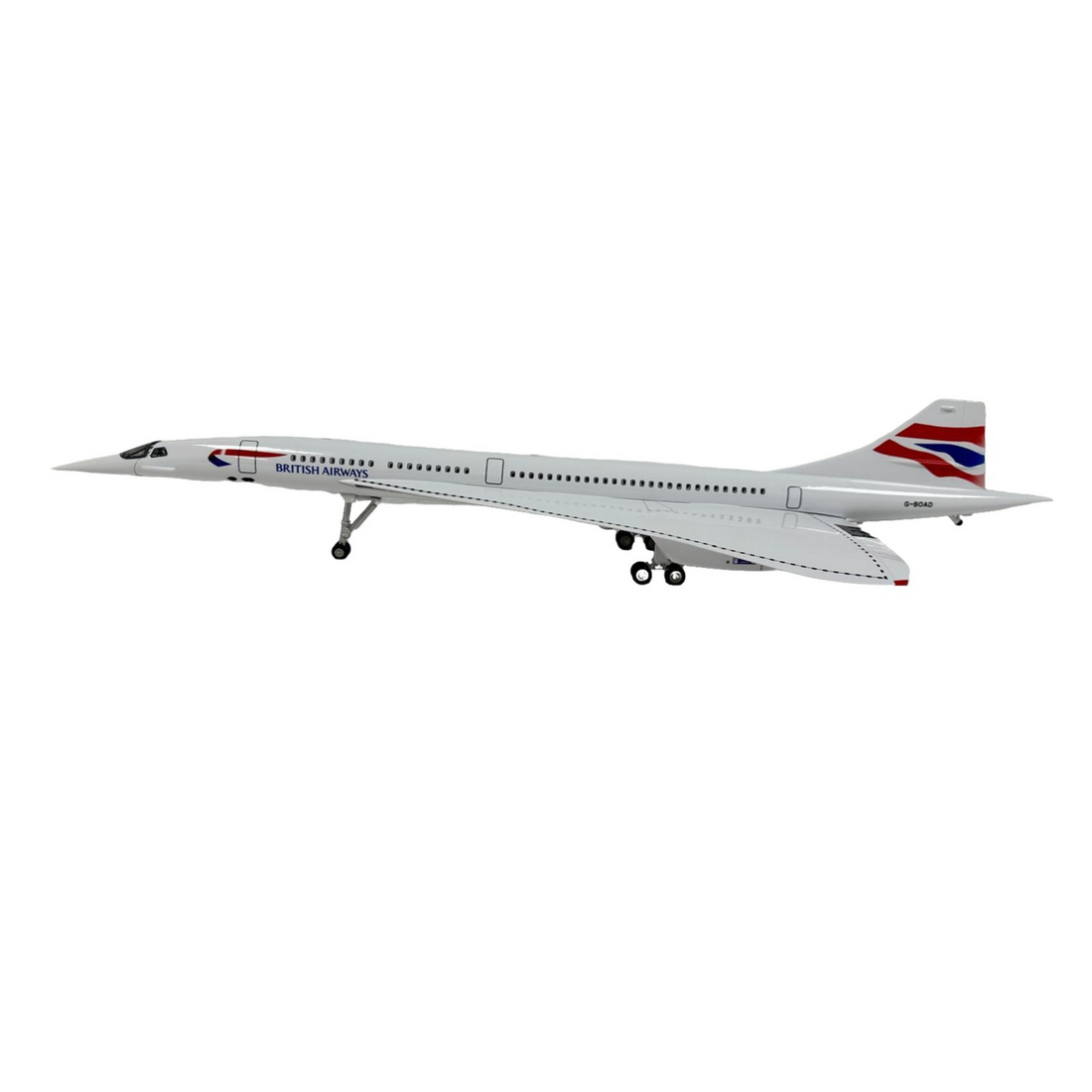 Concorde British Airways Large Model with Stand &amp; Engraved Plaque Option