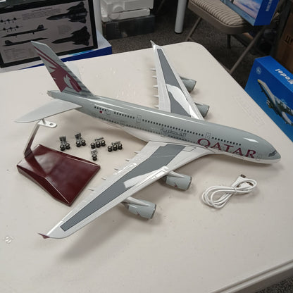 Qatar Airways Airbus A380 Model Plane 1:160 Large Aircraft Display