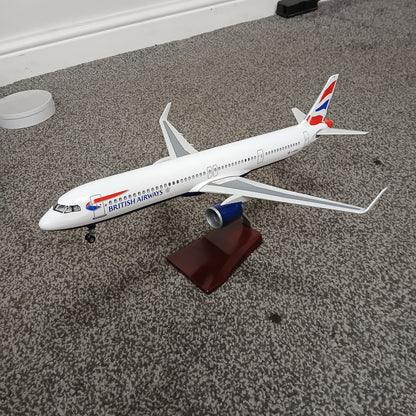 BA Airbus A321 Model Aircraft Large Airline Display Plane