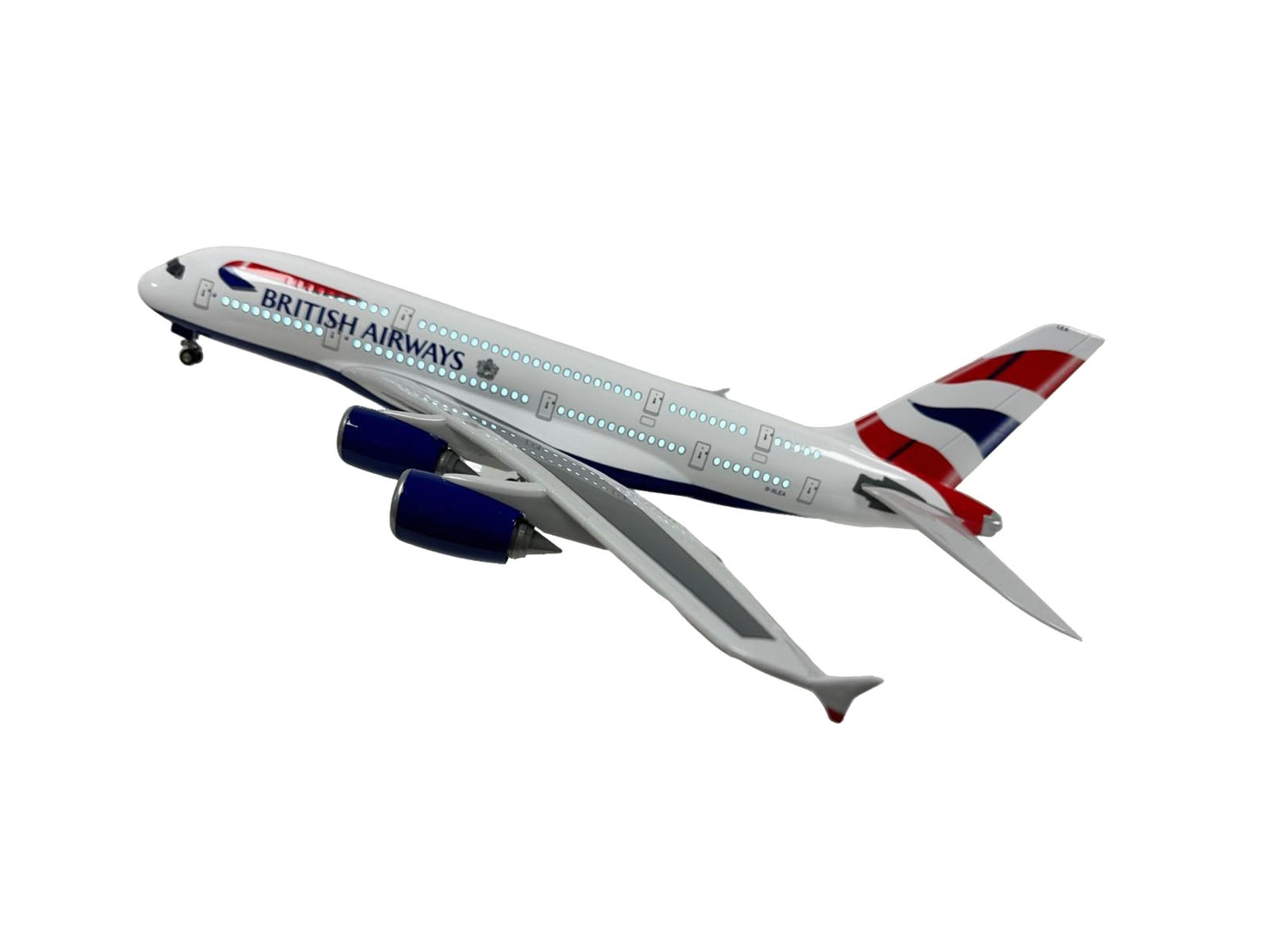 British Airways BA A380 Model Plane Diecast Large Scale Christmas Gift w stand