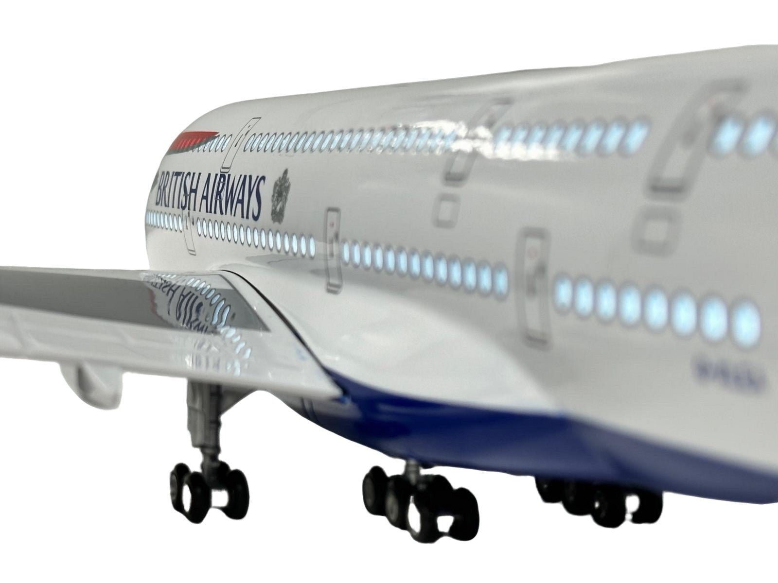 British Airways BA A380 Model Plane Diecast Large Scale Christmas Gift w stand