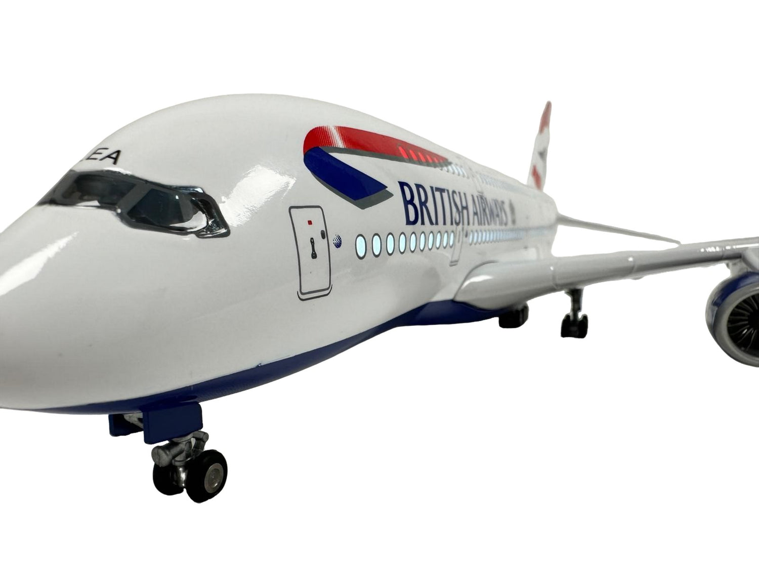 British Airways BA A380 Model Plane Diecast Large Scale Christmas Gift w stand