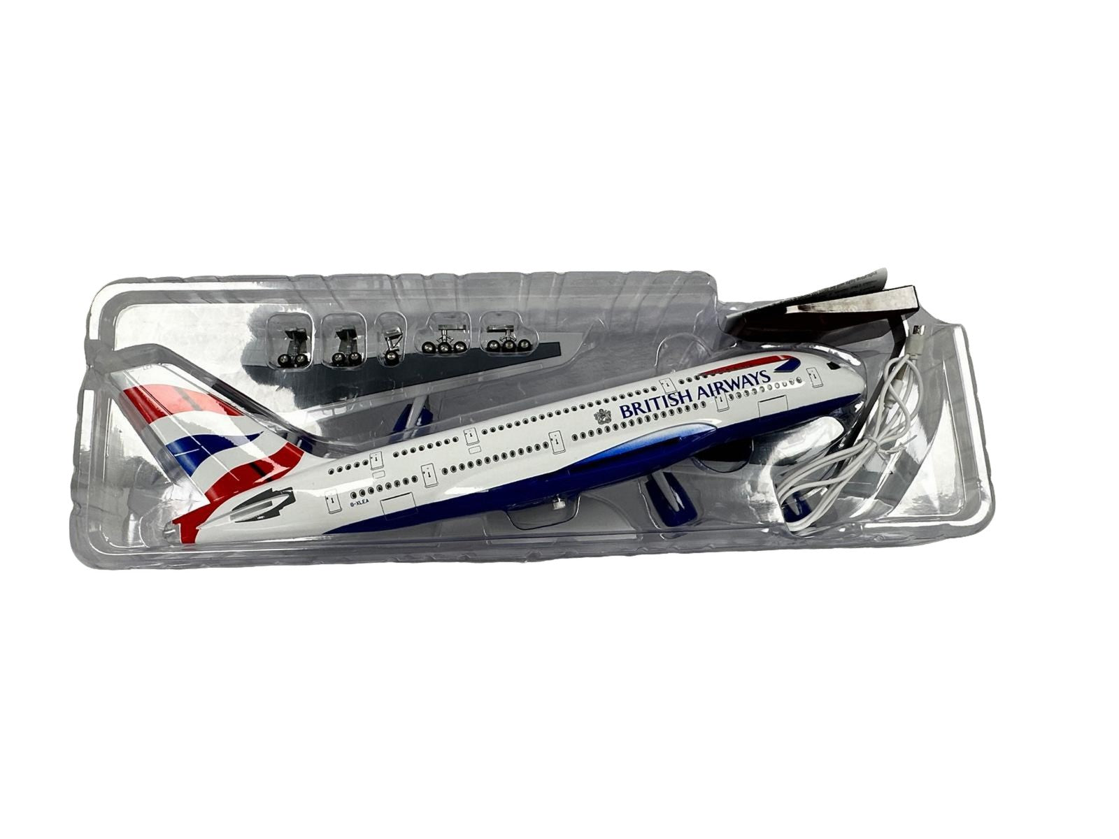 British Airways BA A380 Model Plane Diecast Large Scale Christmas Gift w stand