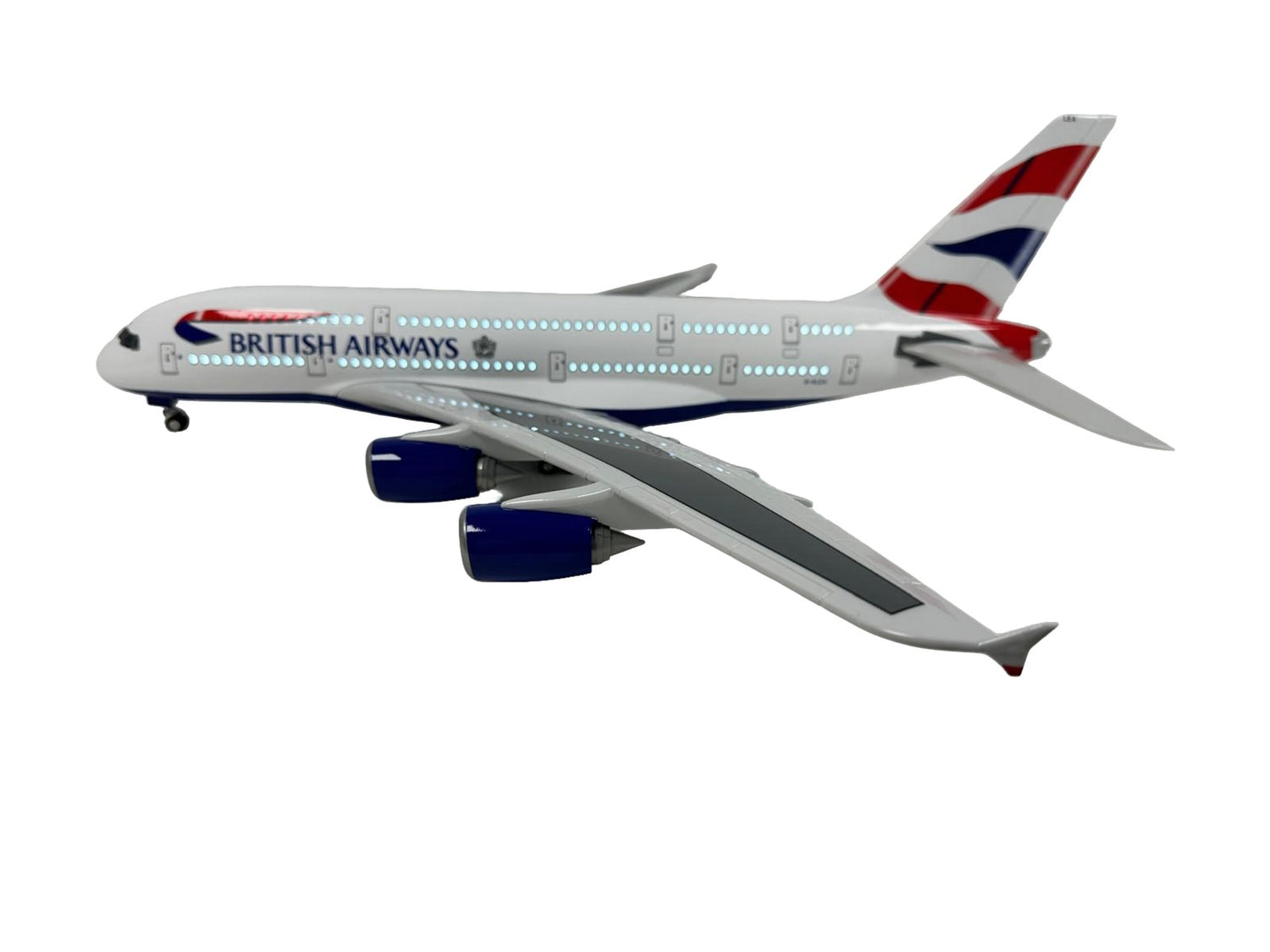 British Airways BA A380 Model Plane Diecast Large Scale Christmas Gift w stand