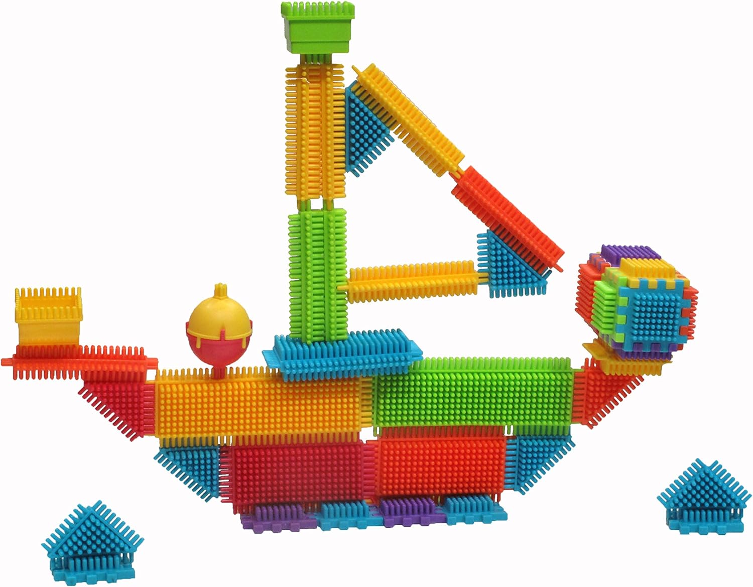 Cacto Cubes - 36 Piece Construction Toy for Kids, Soft Interlocking Blocks