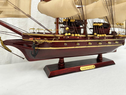 Confection Model Ship With Display Stand Assembled 48cm Handmade