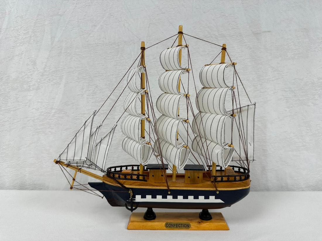 Handmade Confection Ship Model - 32cm Length 31 cm High