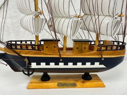 Handmade Confection Ship Model - 32cm Length 31 cm High