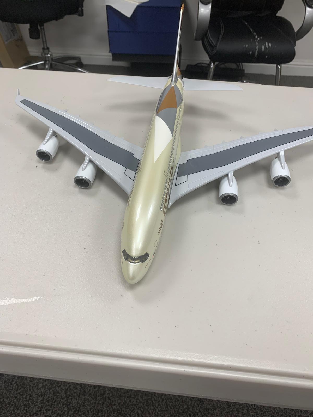Etihad Airways Airbus A380 Model Aircraft Large Airline Display