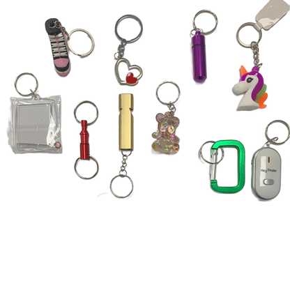 30-Keyring Mix Bag – Perfect for Teacher Prizes, Parties and Event Giveaways